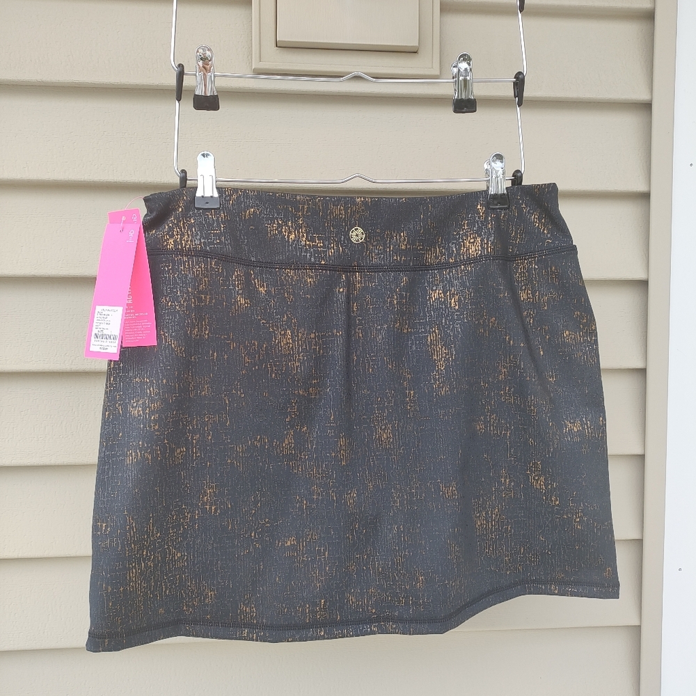 NWT Lilly Pulitzer Stylish Black and Gold Skirt - Picture 4 of 5